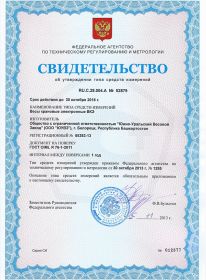Сертификат на крановые весы